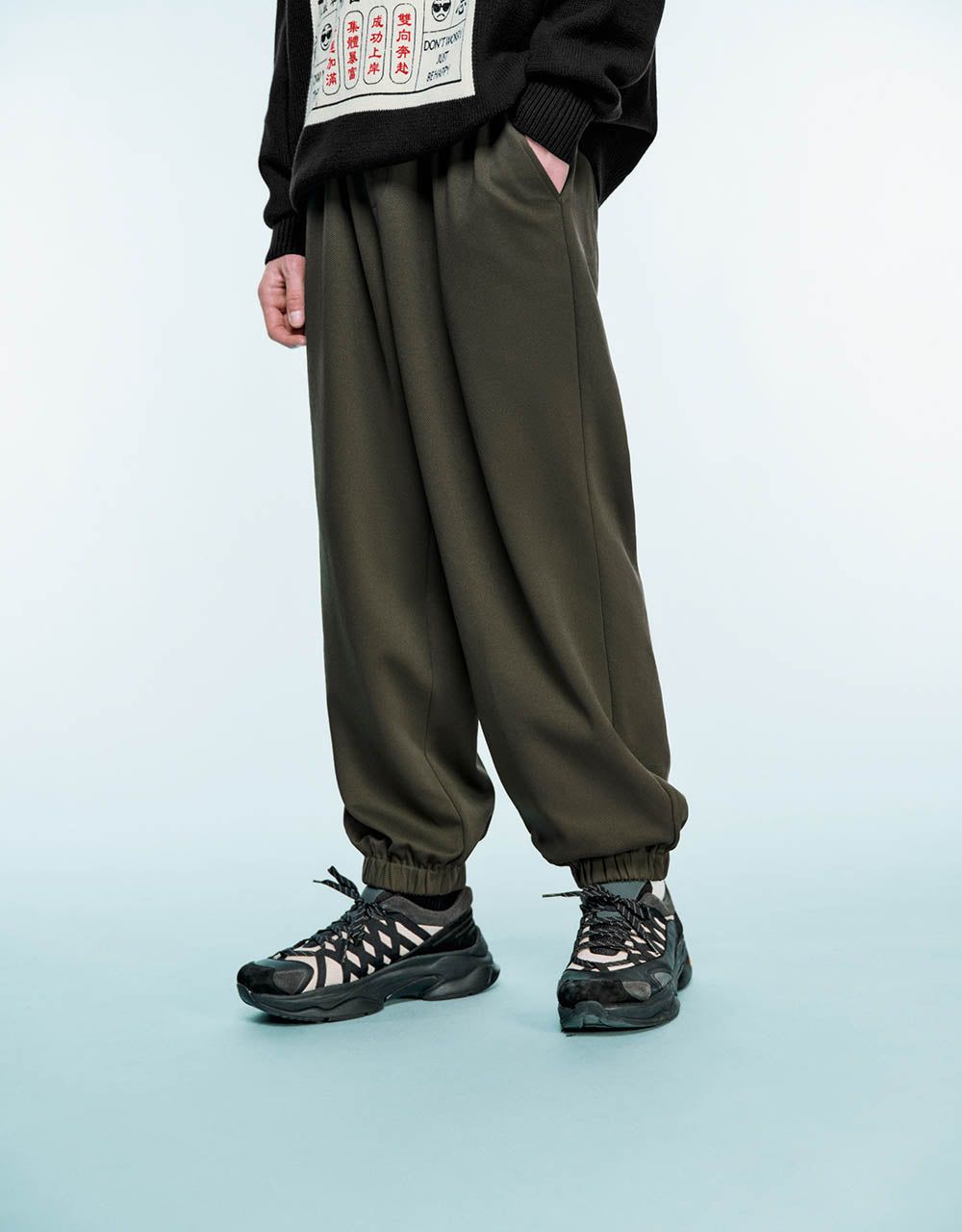 Drawstring Waist Jogger Pants sold by Urban Revivo product image thumbnail 4