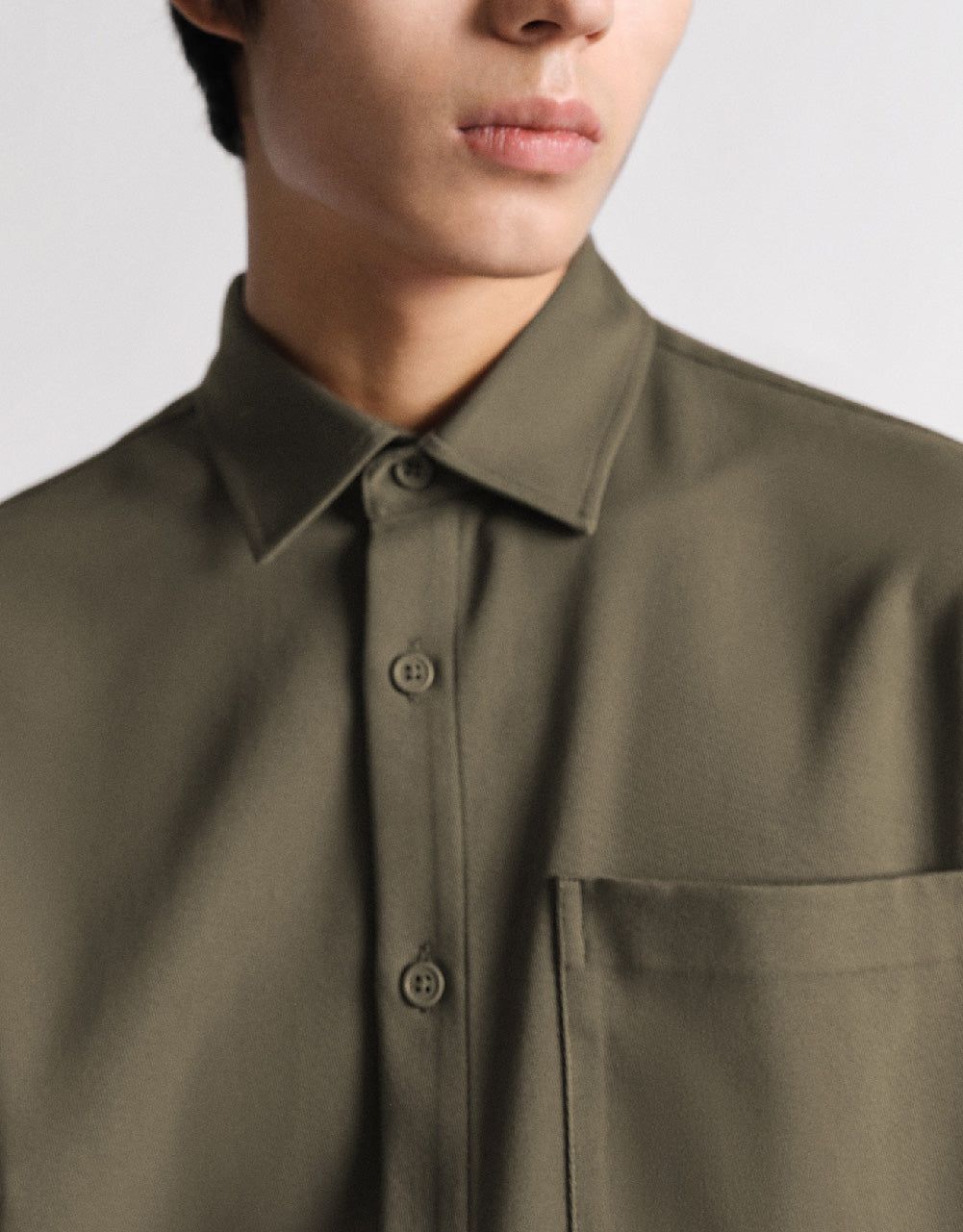 Button Up Loose Shirt sold by Urban Revivo product image thumbnail 5