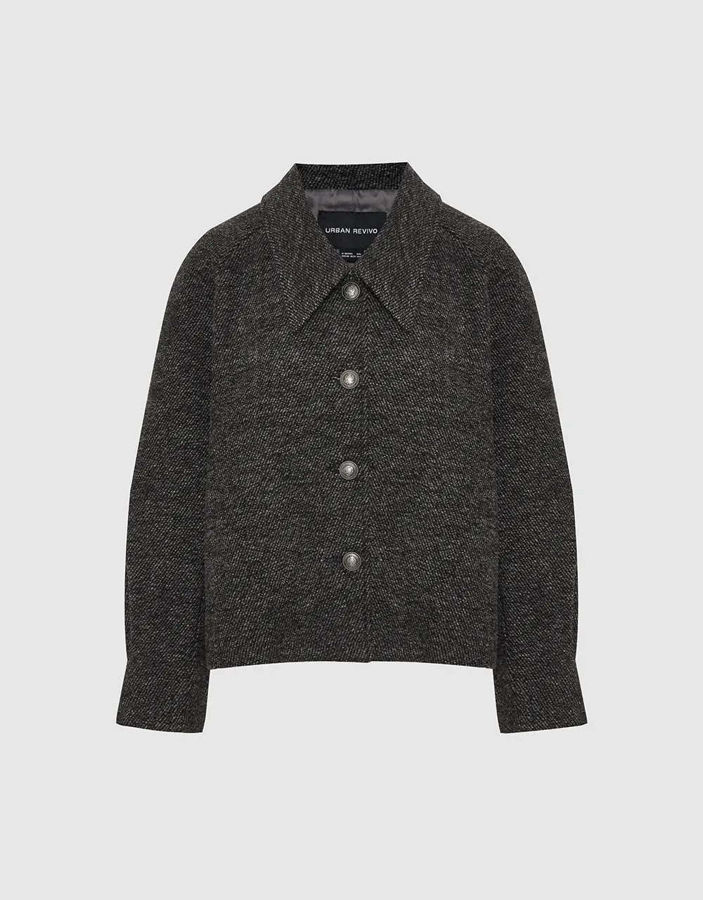 Button Up Straight Jacket sold by Urban Revivo product image thumbnail 2