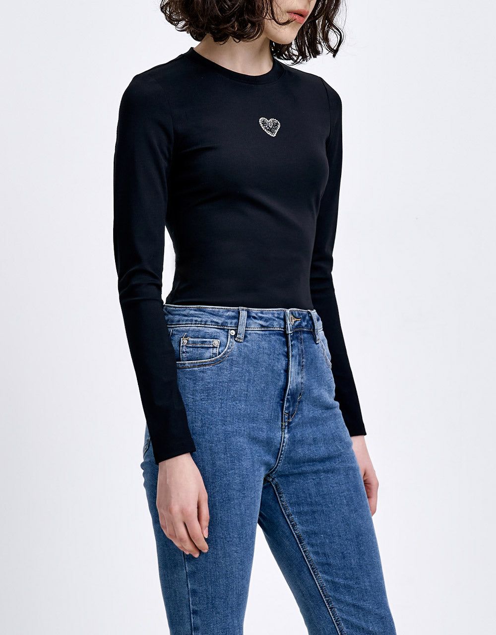 Heart Print T-Shirt sold by Urban Revivo product image thumbnail 5