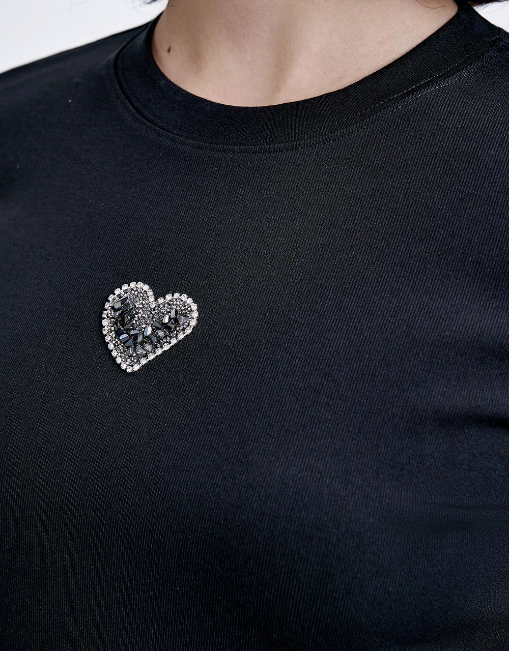 Heart Print T-Shirt sold by Urban Revivo product image thumbnail 3