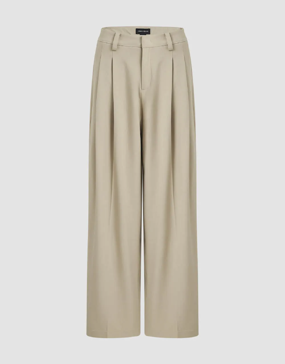 Tailored Long Wide-Leg Pants sold by Urban Revivo