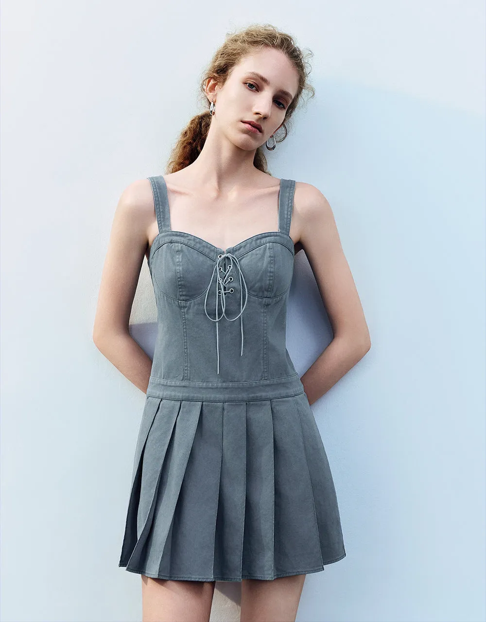 Sleeveless A-Line Dress sold by Urban Revivo