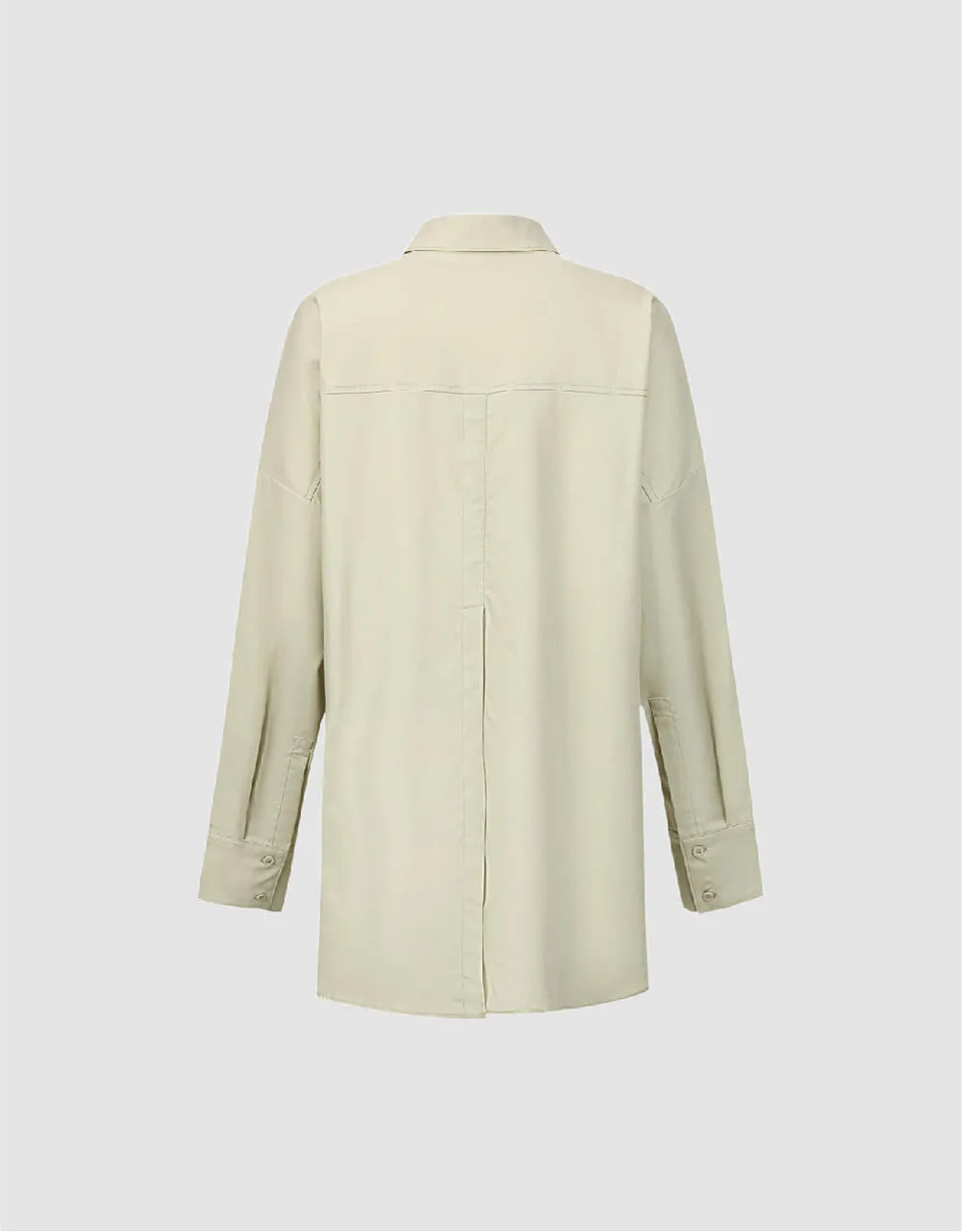 Button Up Oversized Shirt sold by Urban Revivo product image thumbnail 5