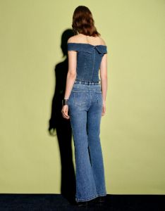 Split Hem Flare Jeans sold by Urban Revivo