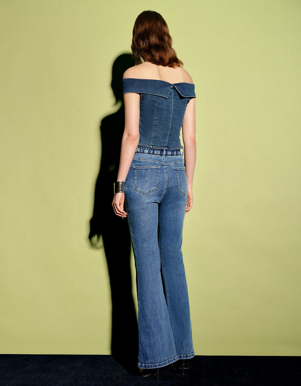 Split Hem Flare Jeans sold by Urban Revivo product image thumbnail 5