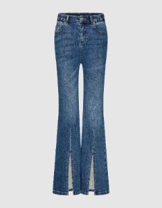 Split Hem Flare Jeans sold by Urban Revivo