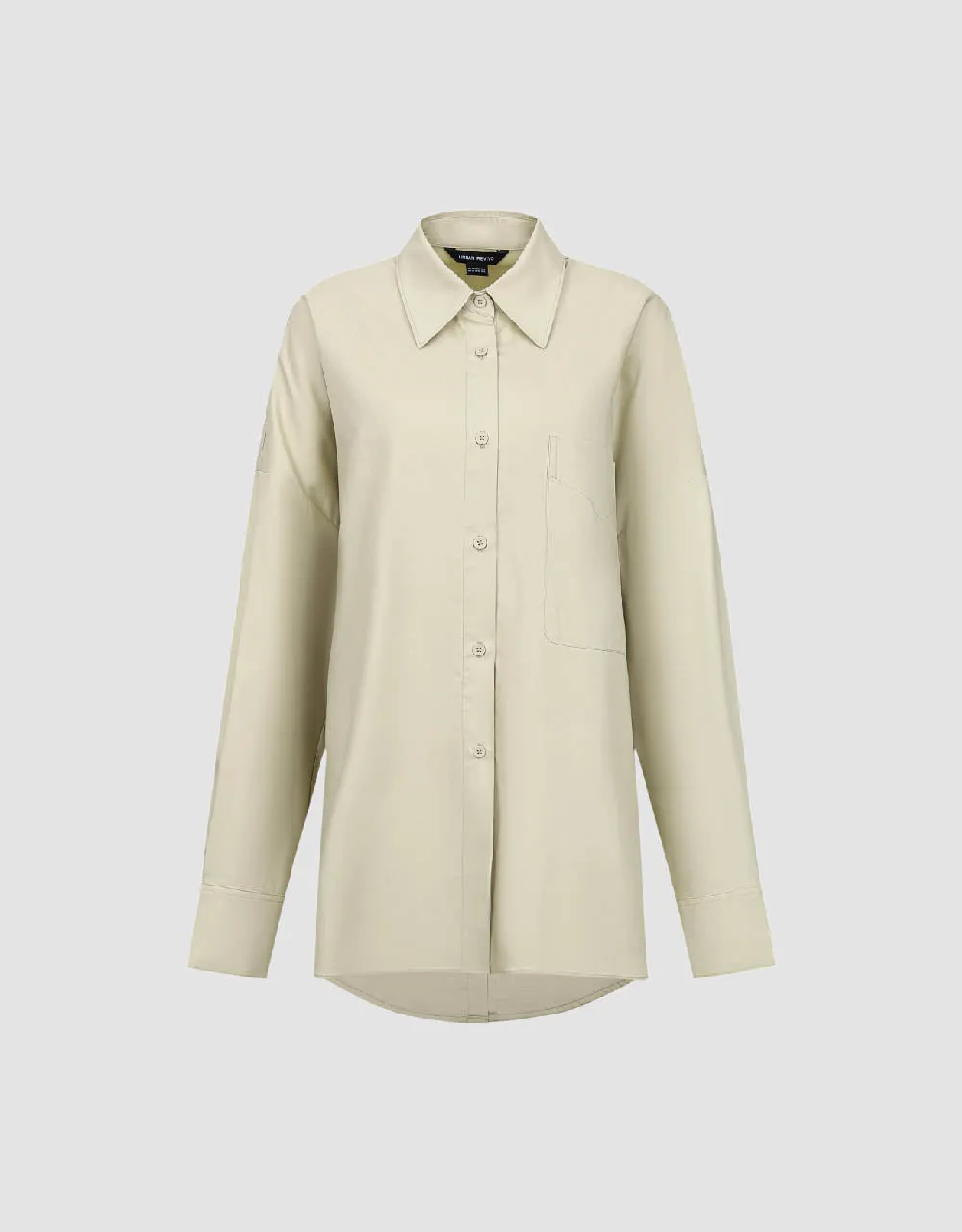 Button Up Oversized Shirt sold by Urban Revivo product image thumbnail 2
