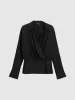 Collared Neck Surplice Front Blouse sold by Urban Revivo