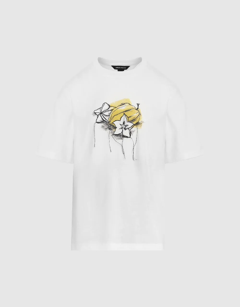 Carambola Printed Crew Neck T-Shirt sold by Urban Revivo product image thumbnail 2