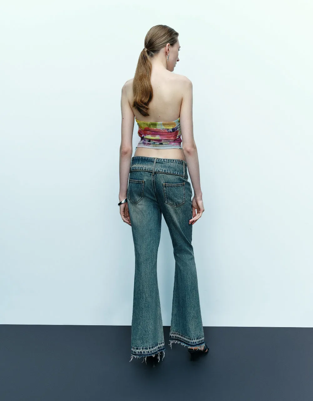 Ruched Printed Skinny Bandeau sold by Urban Revivo product image thumbnail 4