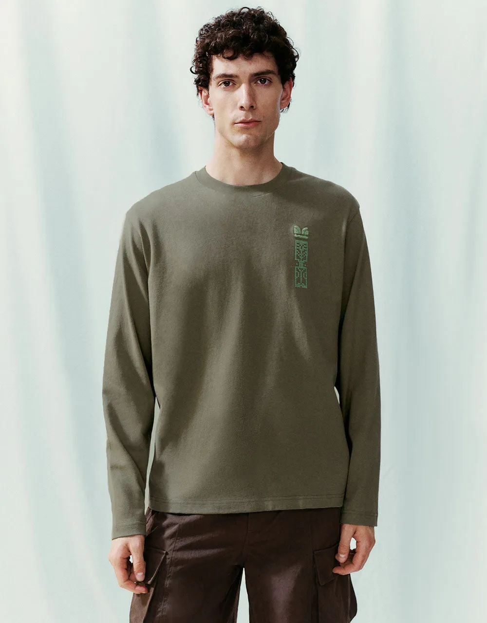 Printed Crew Neck Straight T-Shirt sold by Urban Revivo