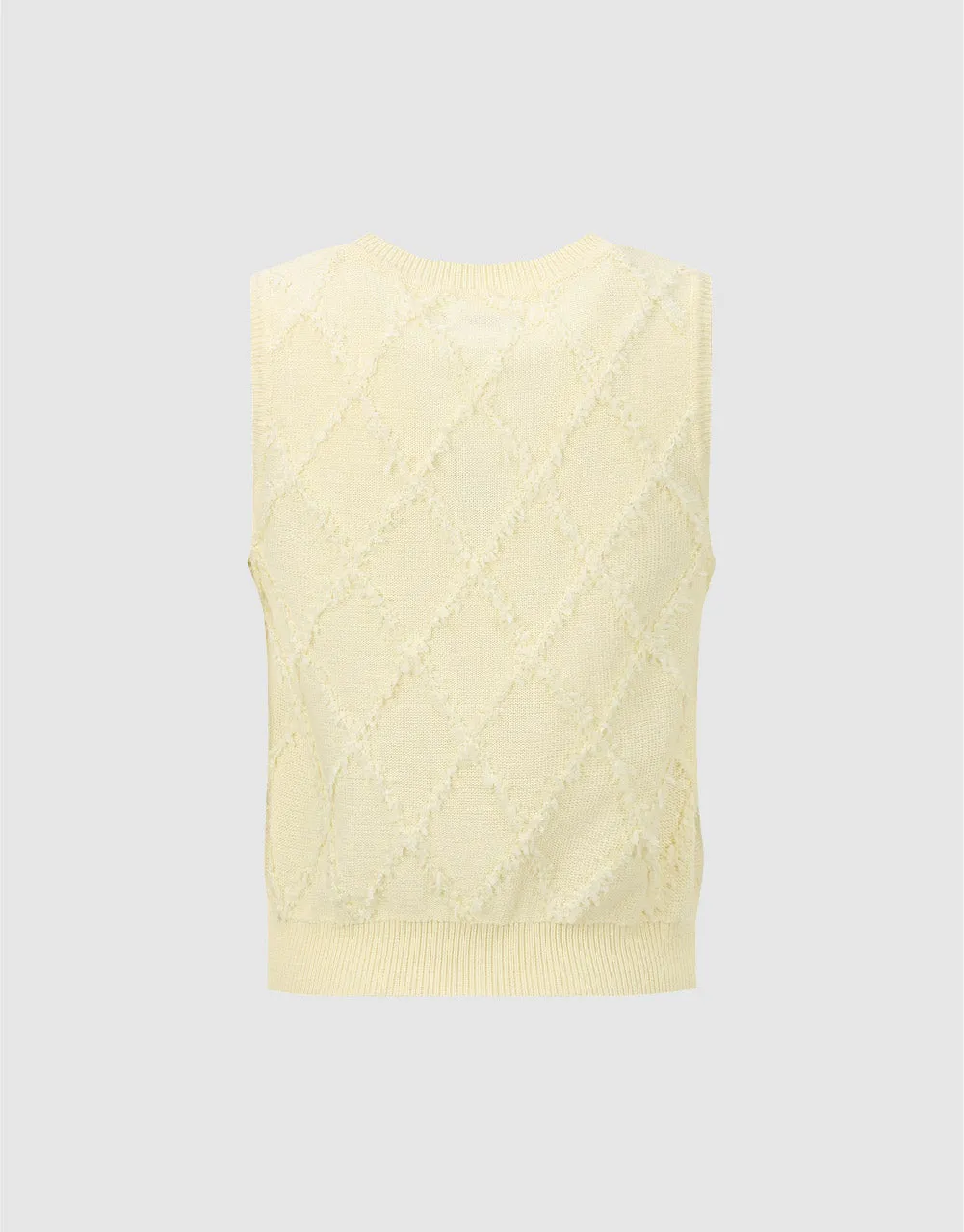 Crew Neck Knitted Tank Top sold by Urban Revivo product image thumbnail 5