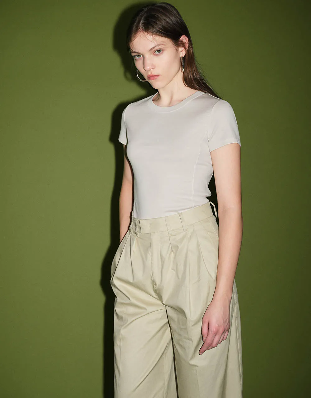 Crew Neck Loose T-Shirt sold by Urban Revivo product image thumbnail 3