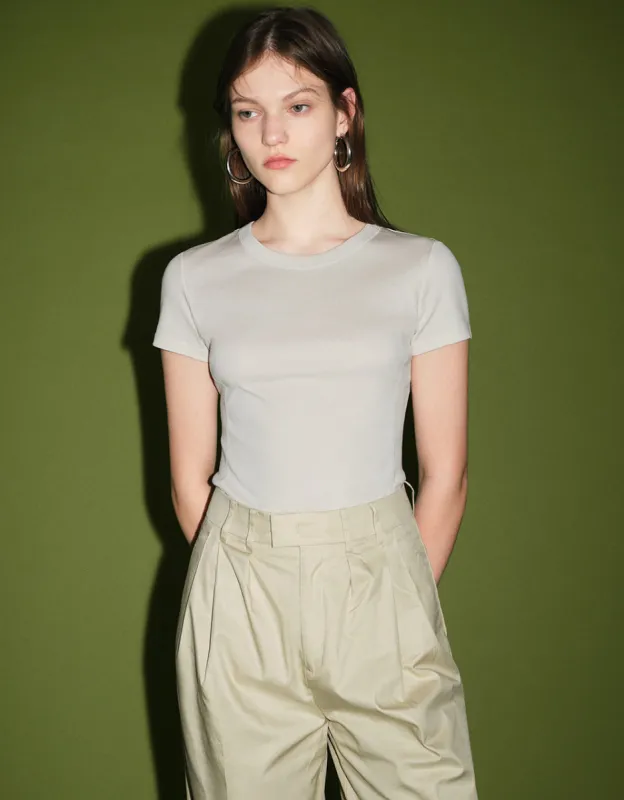 Crew Neck Loose T-Shirt sold by Urban Revivo