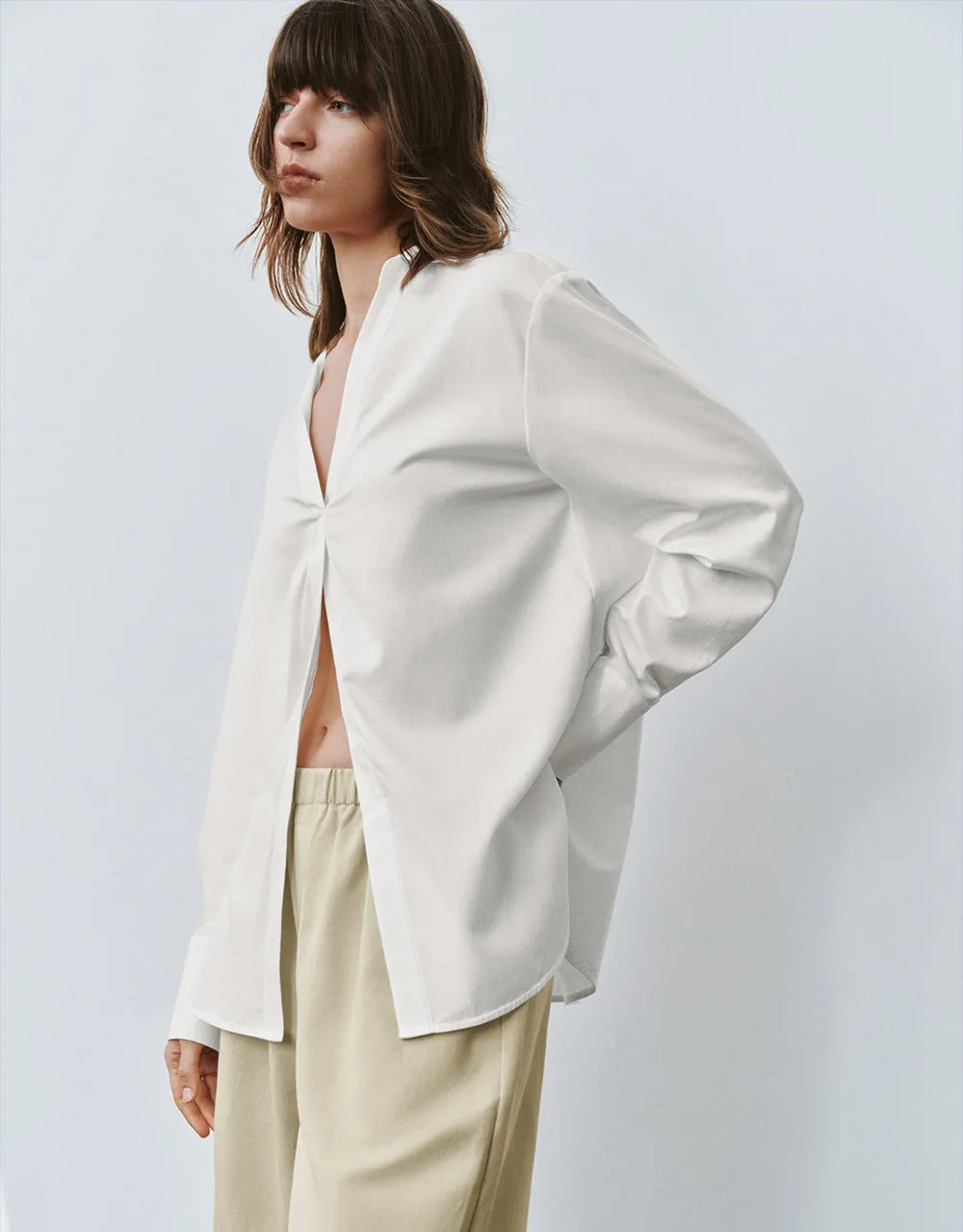 V-Neck Straight Blouse sold by Urban Revivo product image thumbnail 3