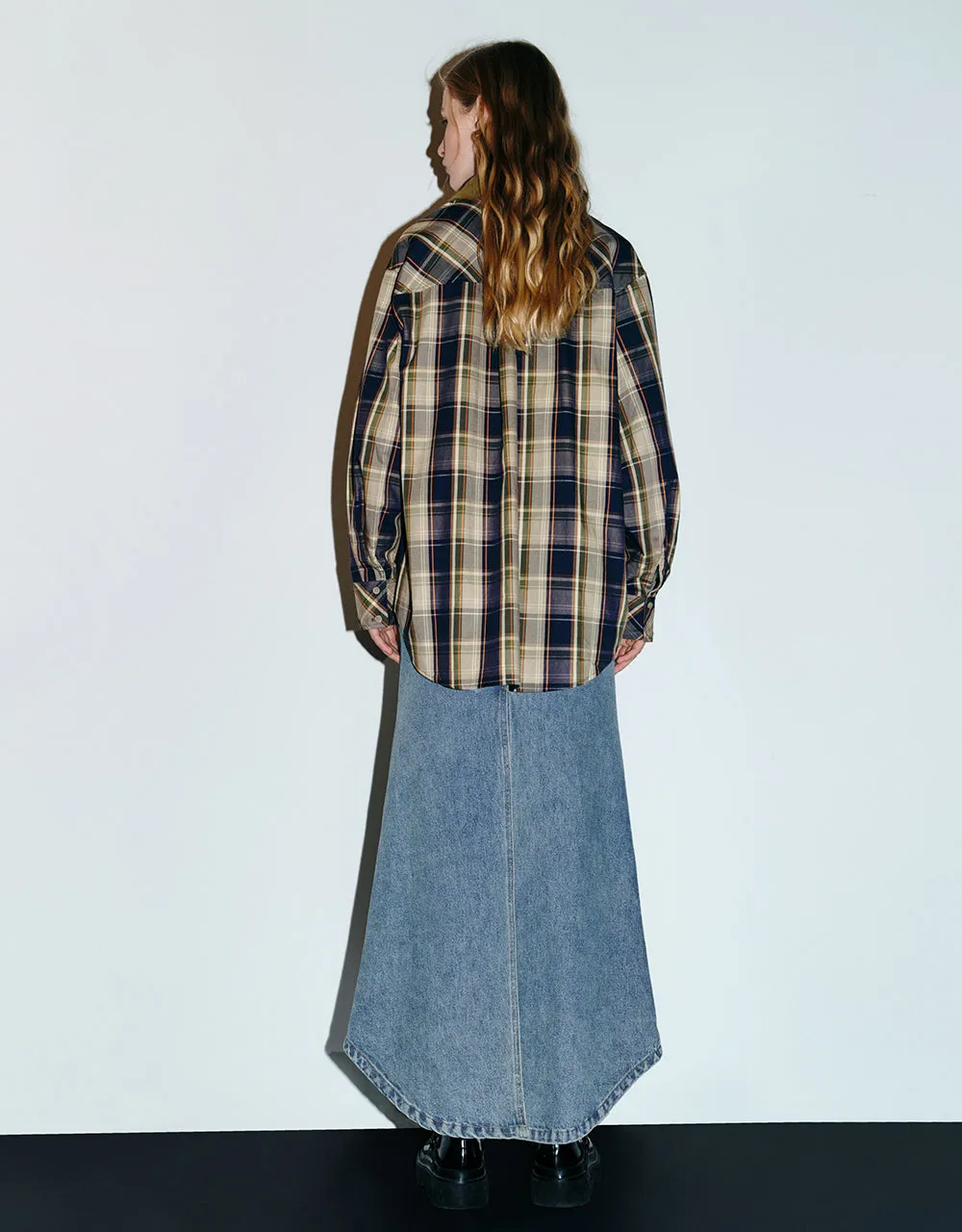 Plaid A-Line Shirt sold by Urban Revivo product image thumbnail 4