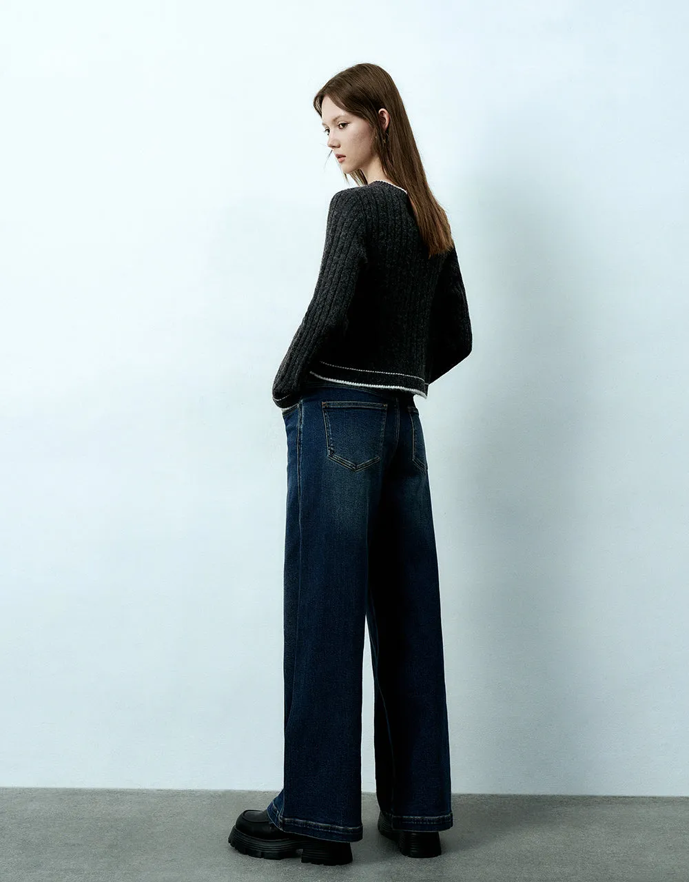 Crew Neck Knitted Cardigan sold by Urban Revivo product image thumbnail 4