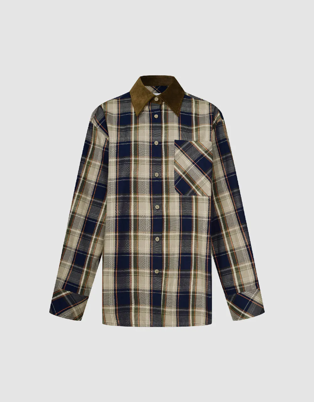 Plaid A-Line Shirt sold by Urban Revivo product image thumbnail 2