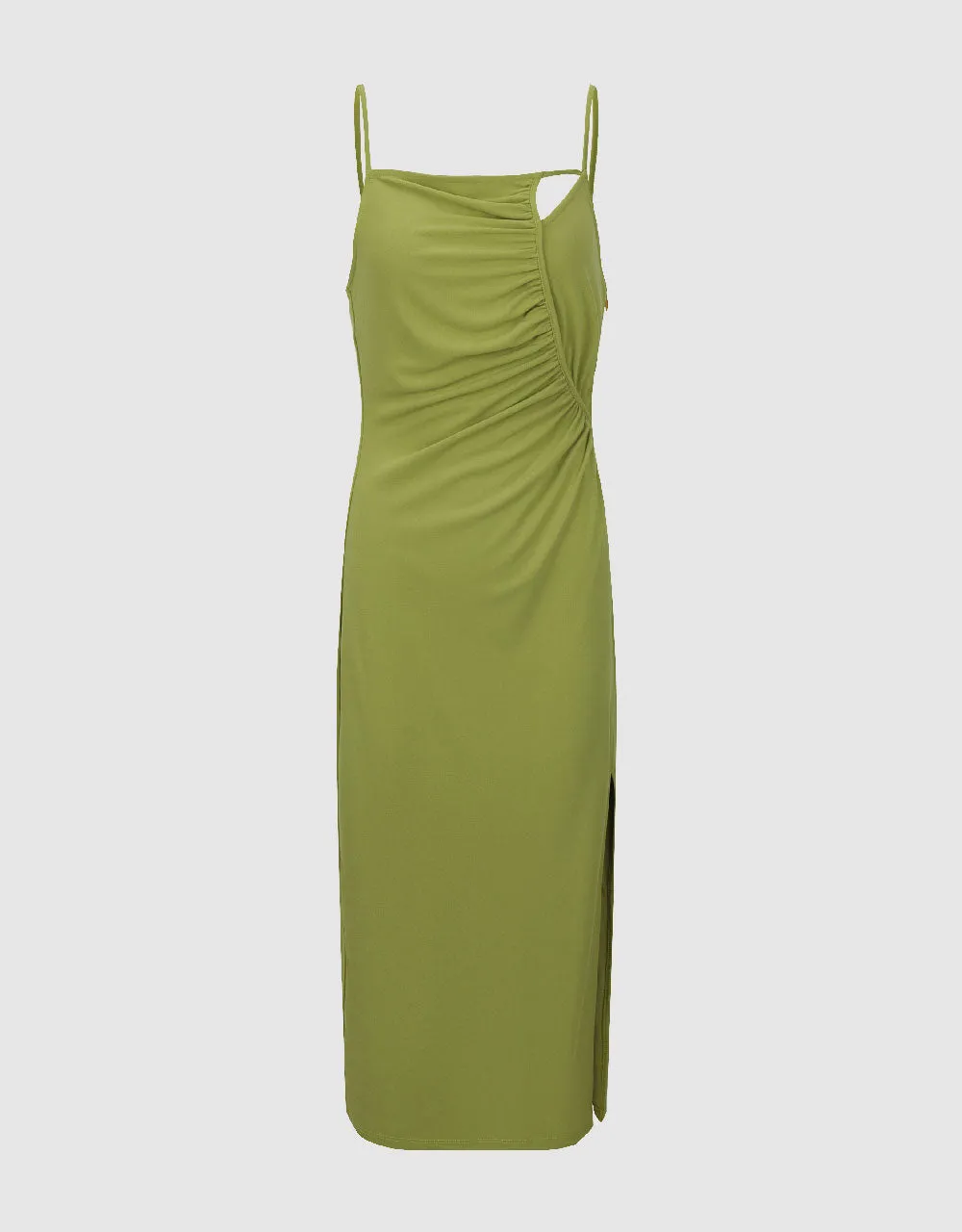 Cut-Out Ruched Skinny Cami Dress sold by Urban Revivo product image thumbnail 2