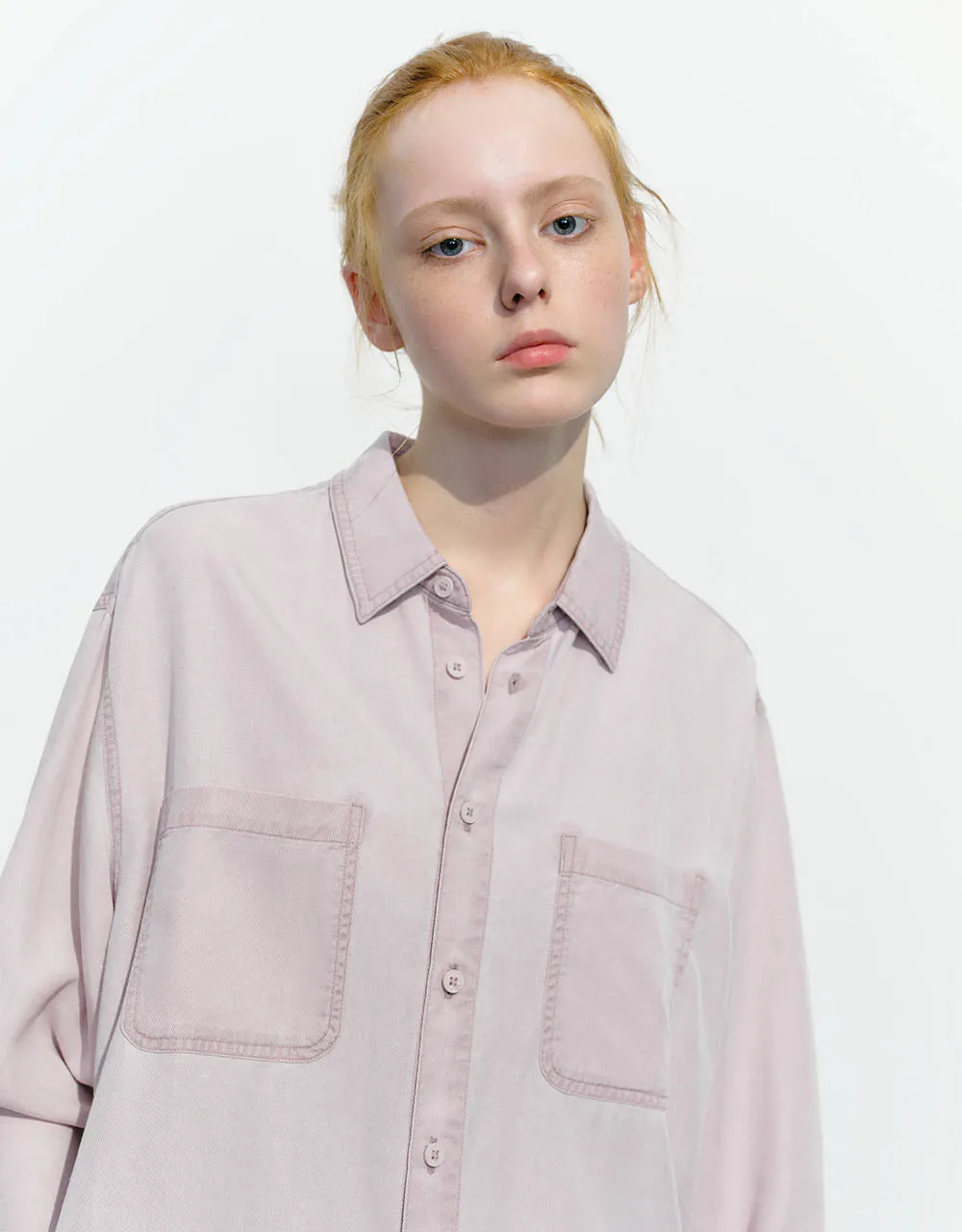 Button Up Loose Lapel Shirt sold by Urban Revivo product image thumbnail 4