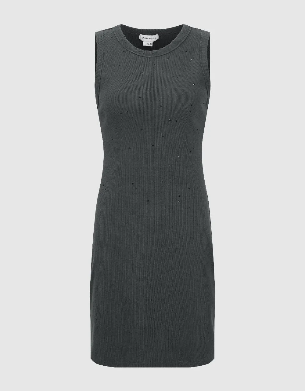 Rhinestone Décor Sleeveless Crew Neck Skinny Dress sold by Urban Revivo product image thumbnail 2