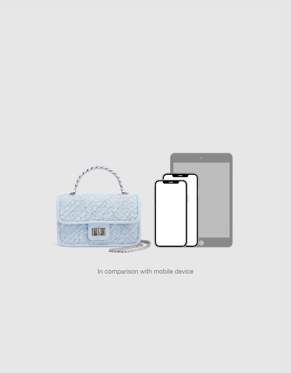 Tweed Shoulder Bag sold by Urban Revivo product image thumbnail 3