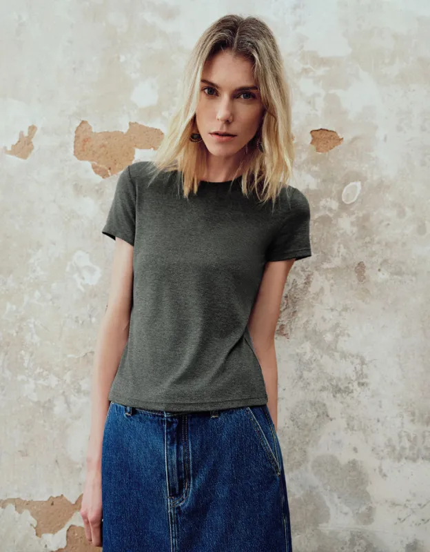 Crew Neck T-Shirt sold by Urban Revivo