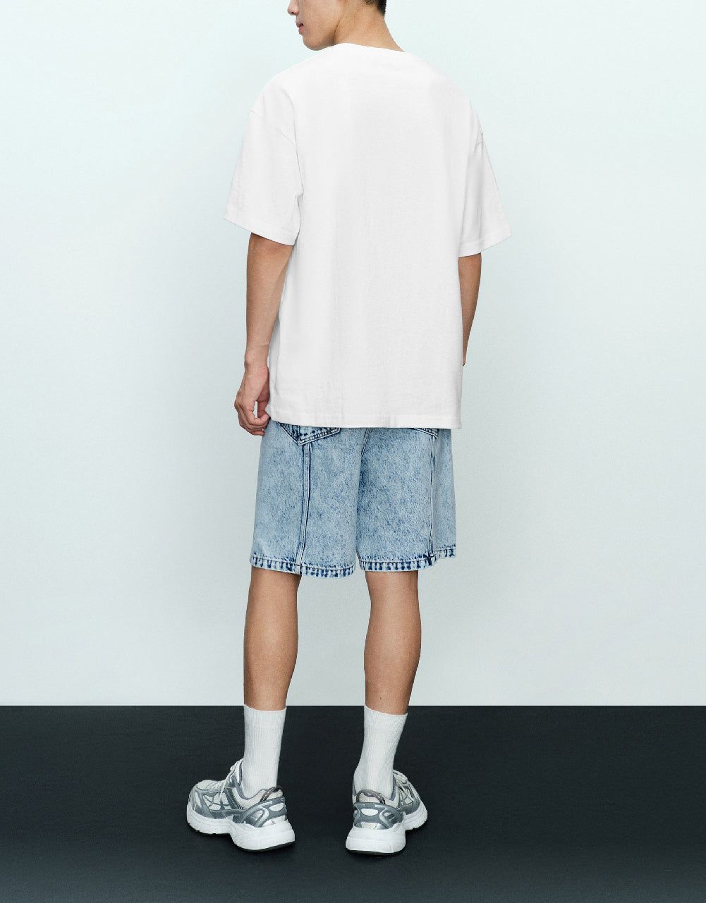 Letter Embossed Crew Neck T-Shirt sold by Urban Revivo product image thumbnail 4