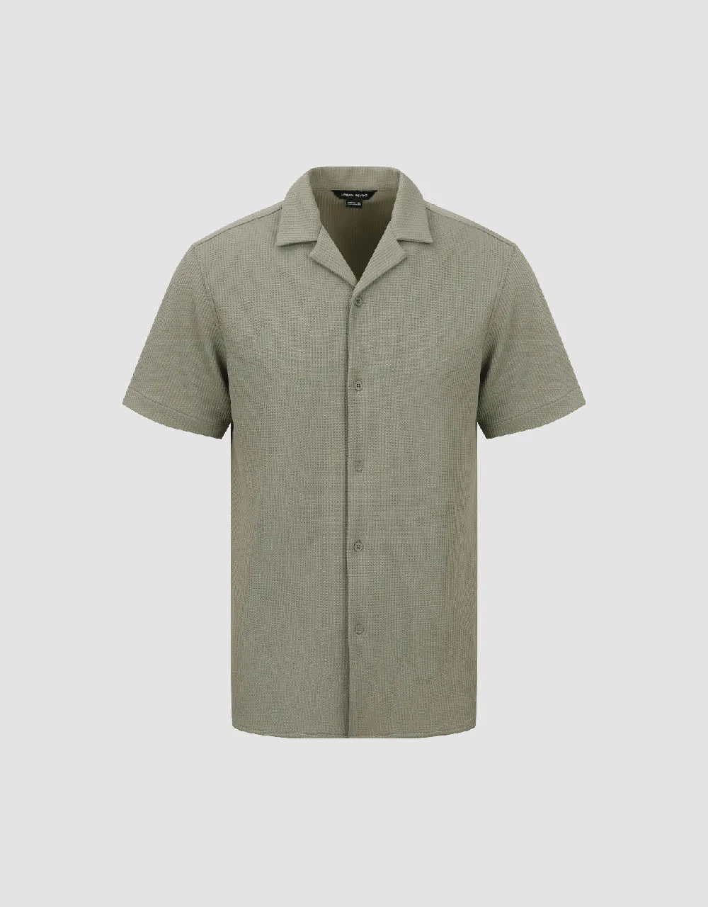 Button Up Knitted Shirt sold by Urban Revivo product image thumbnail 2