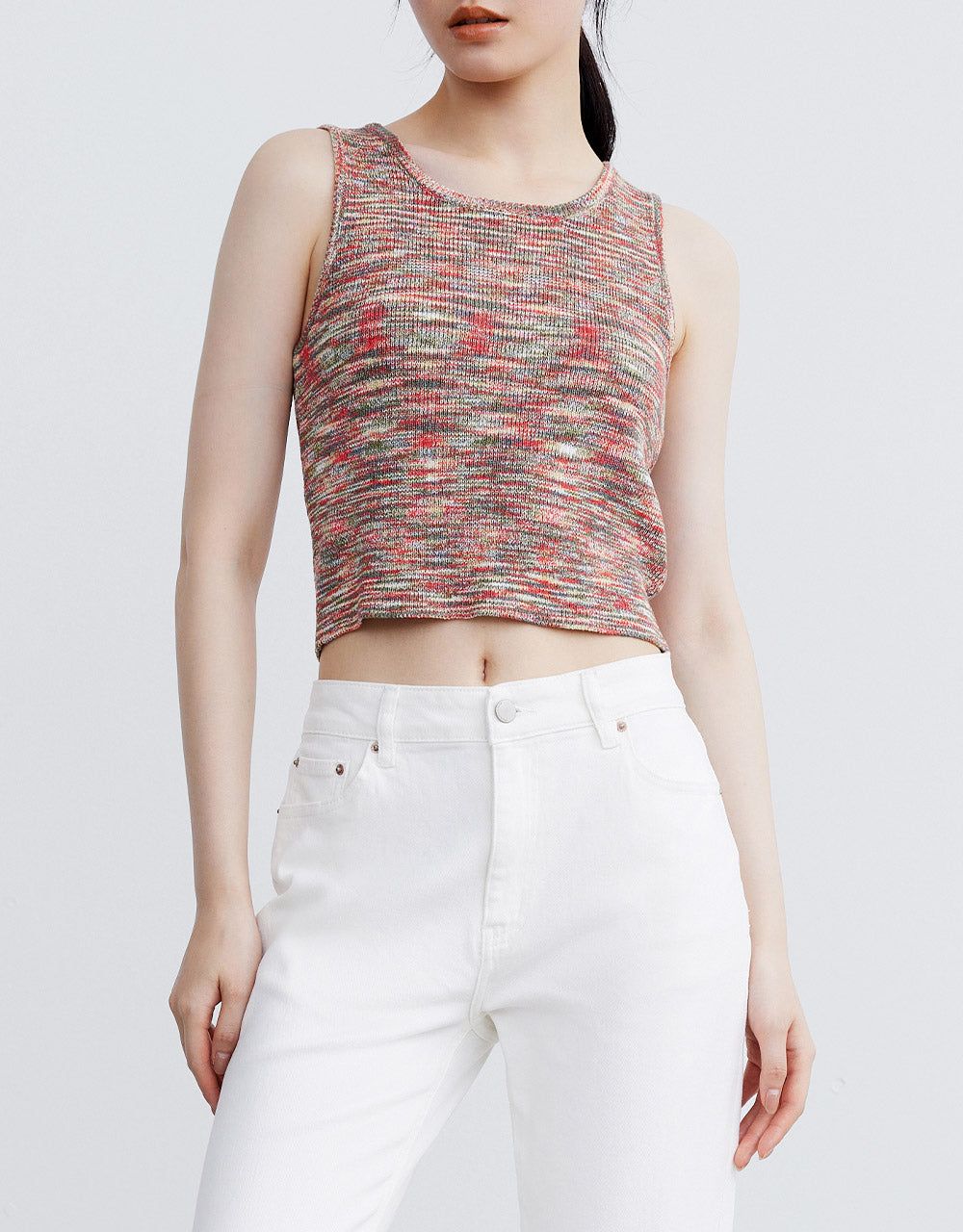 Flecked Knitted Vest sold by Urban Revivo product image thumbnail 2