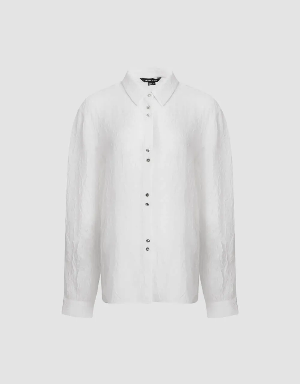 Textured Straight Shirt sold by Urban Revivo product image thumbnail 2