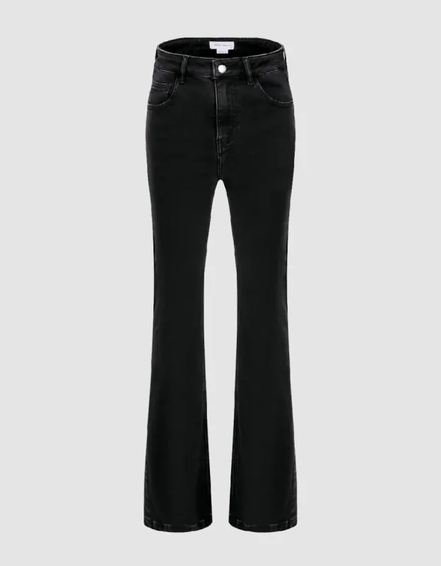 Split Hem Flare Jeans sold by Urban Revivo