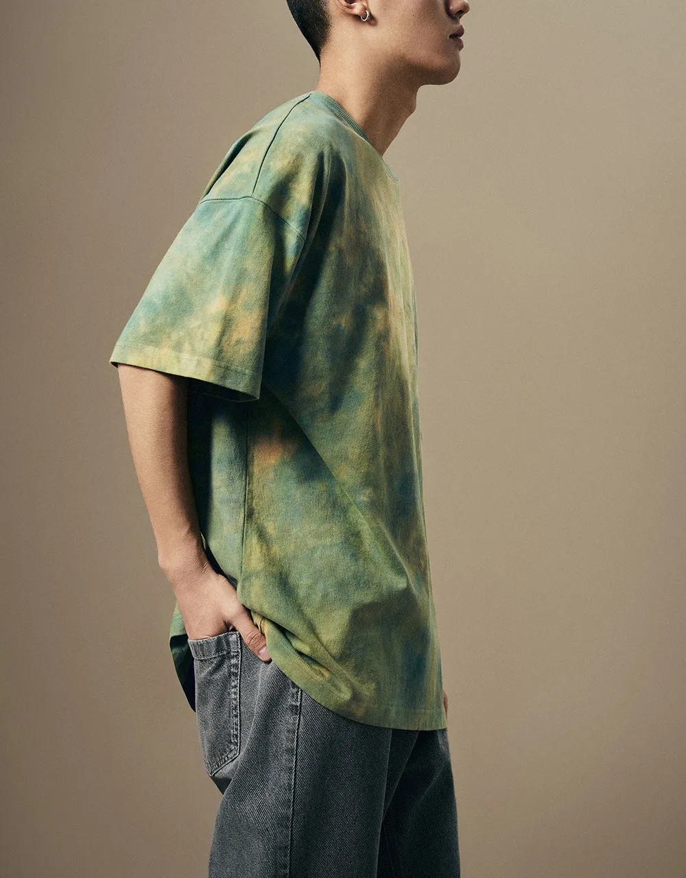Printed Crew Neck Loose T-Shirt sold by Urban Revivo product image thumbnail 3