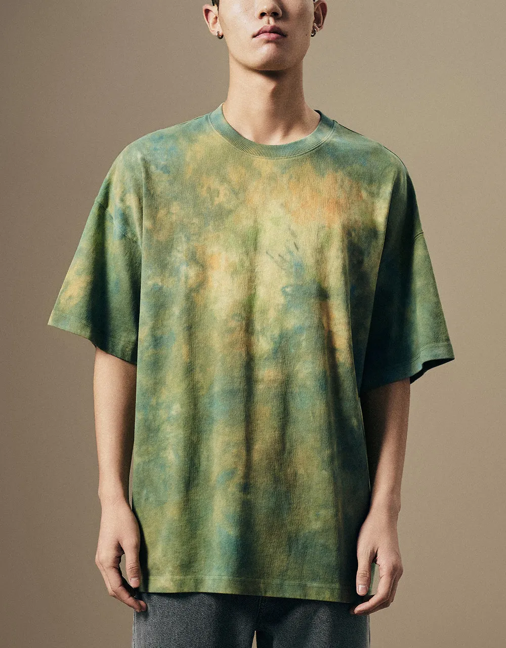 Printed Crew Neck Loose T-Shirt sold by Urban Revivo product image thumbnail 2