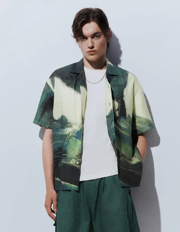 Drop Shoulder Sleeve Loose Shirt sold by Urban Revivo