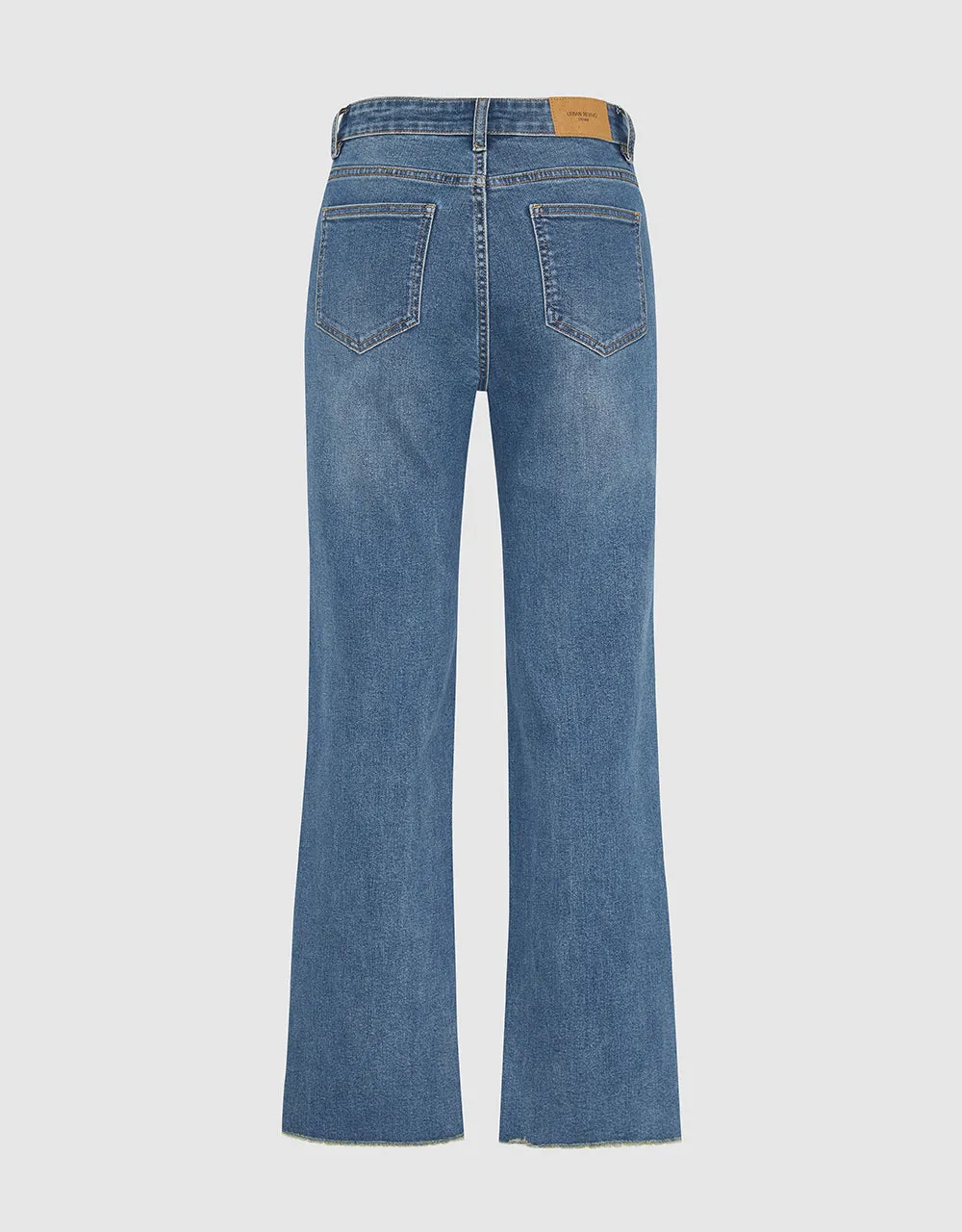 Raw Hem Straight Jeans sold by Urban Revivo product image thumbnail 3