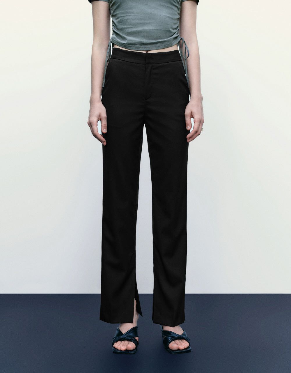 Tailored Straight Pants sold by Urban Revivo product image thumbnail 2