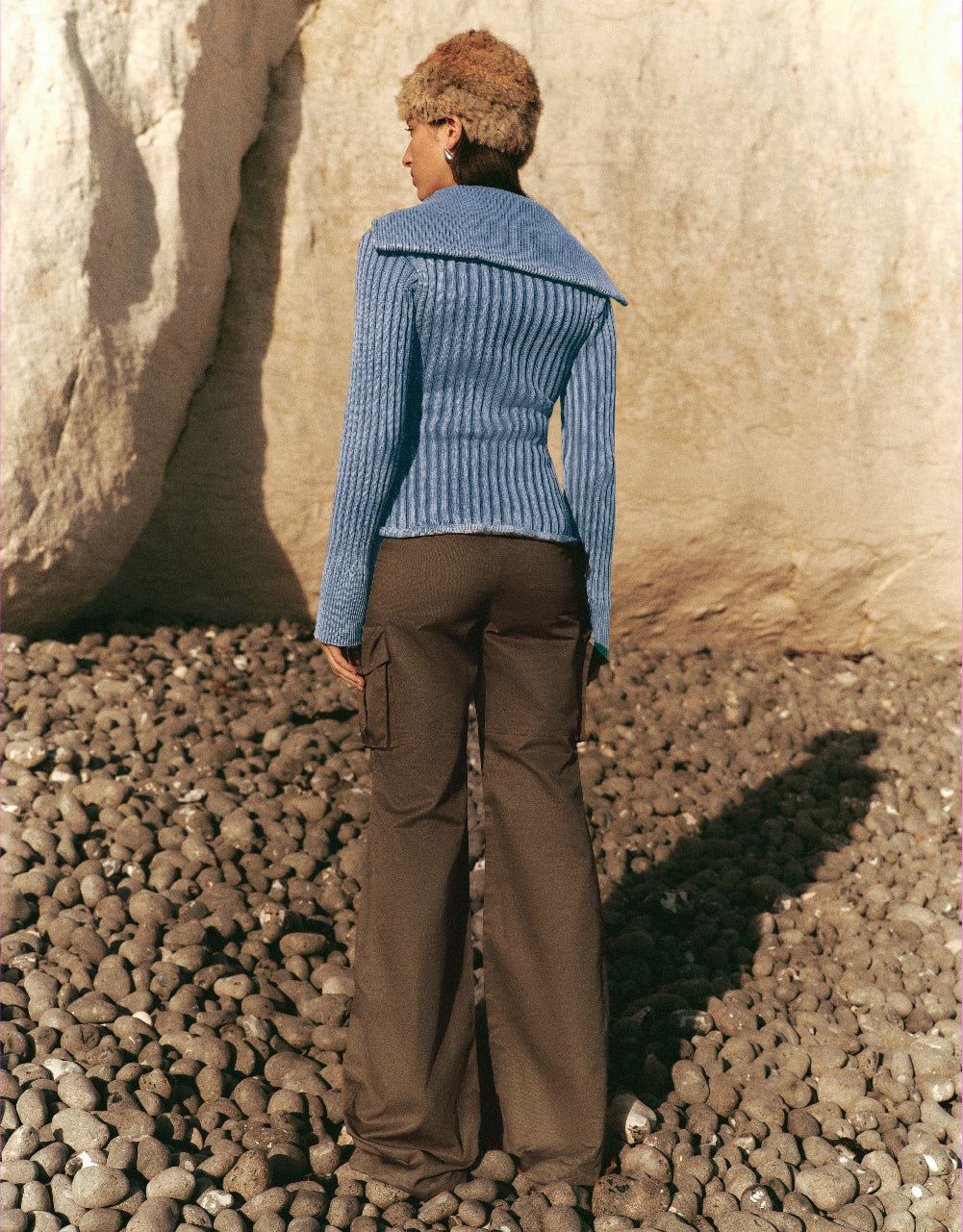 Zipper Front Skinny Knitted Cardigan sold by Urban Revivo product image thumbnail 4