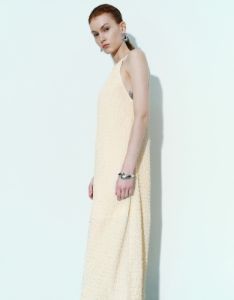 Textured Halter Neck A-Line Dress sold by Urban Revivo