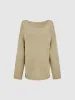 Crew Neck Loose Knitted T-Shirt sold by Urban Revivo