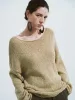 Crew Neck Loose Knitted T-Shirt sold by Urban Revivo