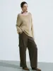 Crew Neck Loose Knitted T-Shirt sold by Urban Revivo