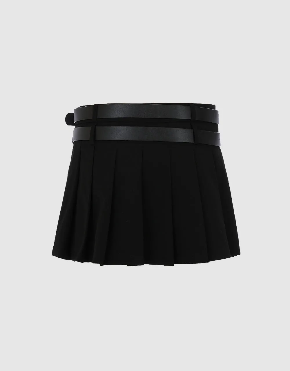 Pleated Mini A-Line Skirt With Belt sold by Urban Revivo product image thumbnail 3