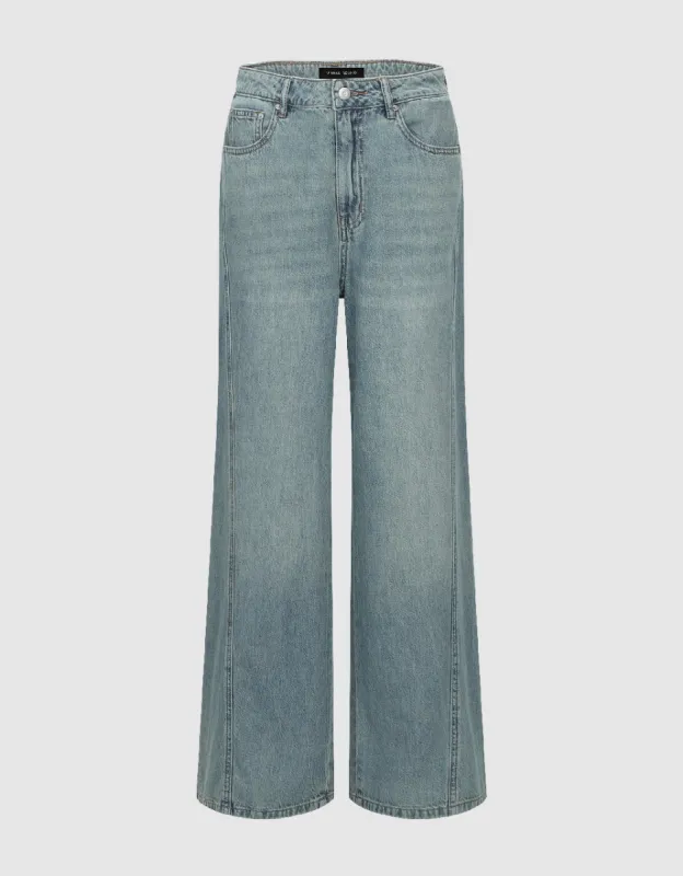 Wide-Leg Jeans sold by Urban Revivo