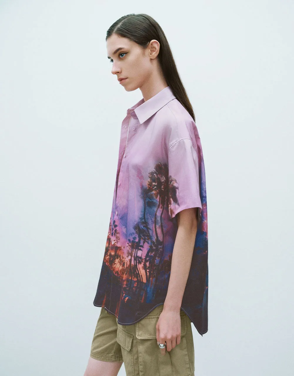 Printed Button Up Straight Shirt sold by Urban Revivo product image thumbnail 2