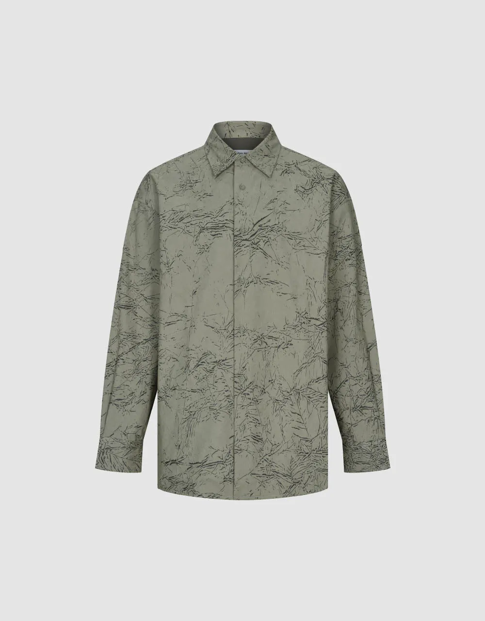 Printed Straight Oversized Shirt sold by Urban Revivo