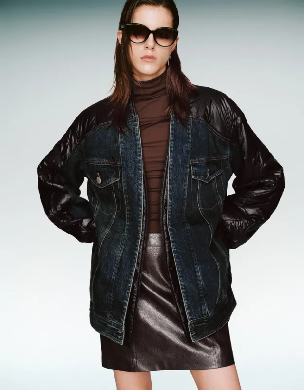 2 In 1 Denim Padded Coat sold by Urban Revivo