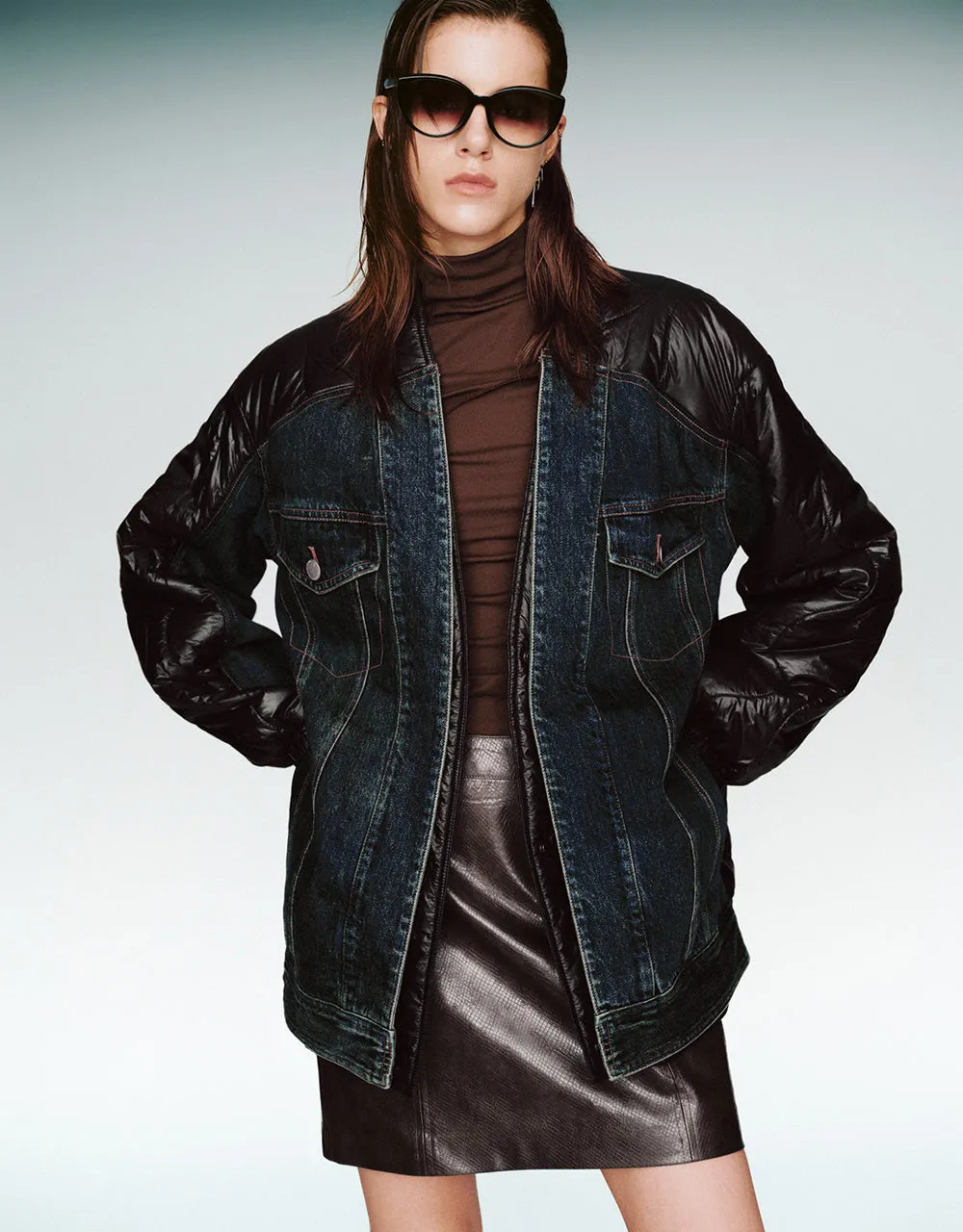 2 In 1 Denim Padded Coat sold by Urban Revivo