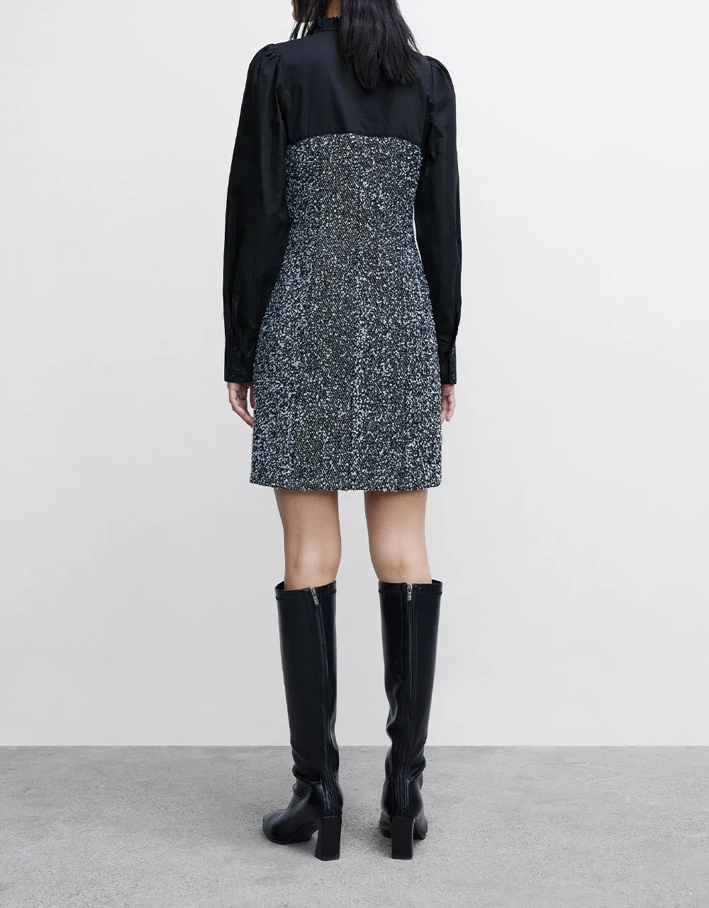 Spliced Button Up Denim Dress sold by Urban Revivo product image thumbnail 4